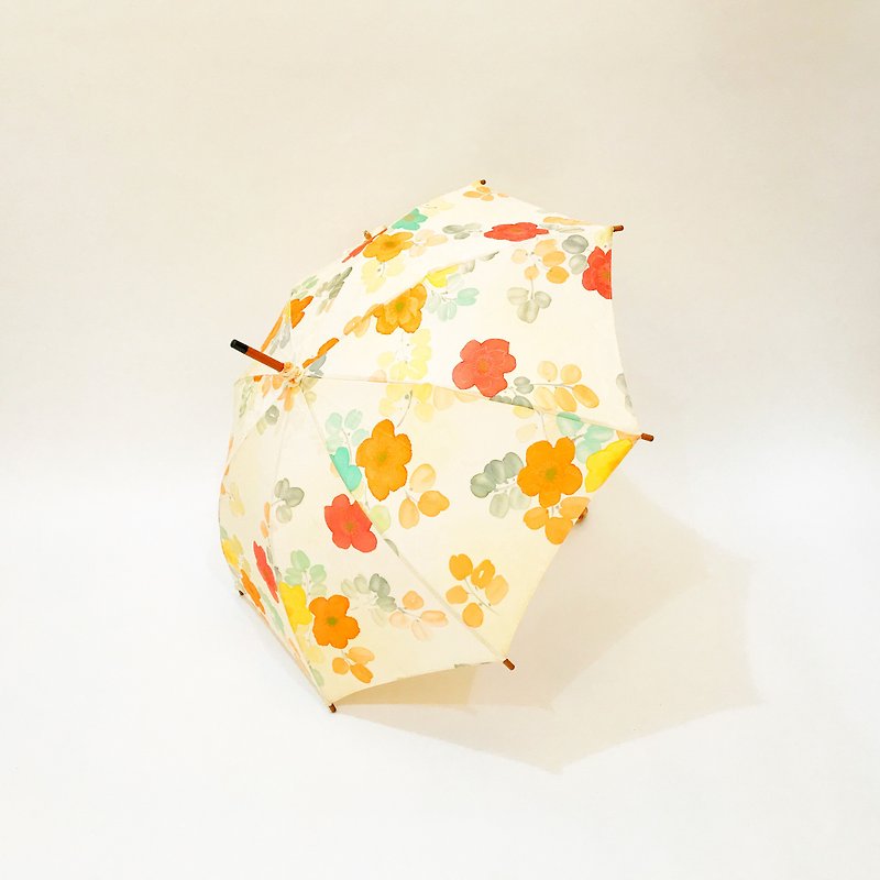 着物日傘　絹の着物をアップサイクル　日本の職人が手仕事で制作　持ち込みのお着物でオーダーメイド可 #18 - 雨伞/雨衣 - 丝．绢 黄色