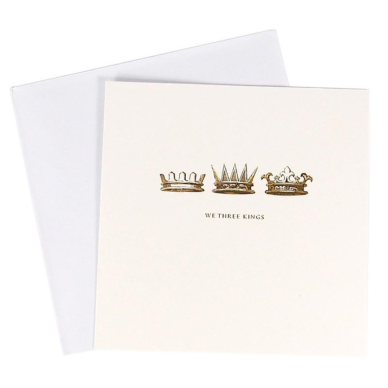 闪亮金色的皇冠 耶诞盒卡10入【Hallmark-卡片 圣诞节系列】 - 卡片/明信片 - 纸 红色