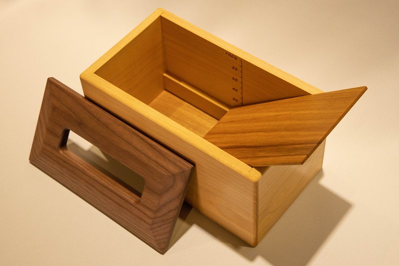 【非木不可】小暗抽实木面纸盒 - 纸巾盒 - 木头 咖啡色