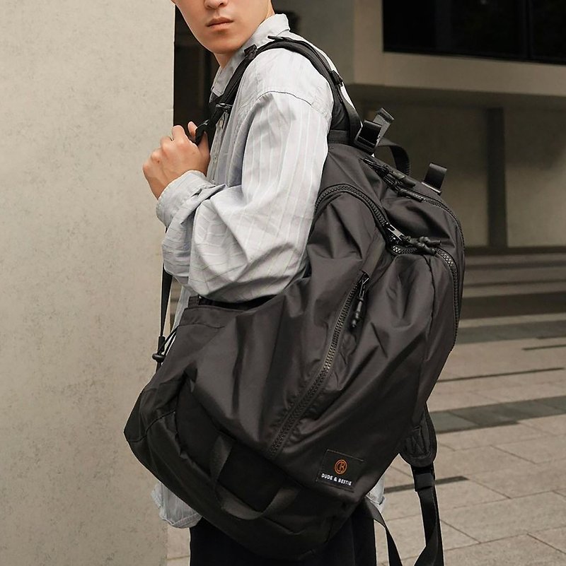 香港品牌 电脑背包 书包 休闲运动背包 后背包 Miller - 黑色 - 后背包/双肩包 - 防水材质 黑色