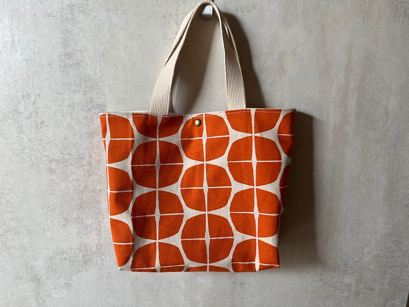 手提袋丨橘色菠萝 - 手提包/手提袋 - 棉．麻 