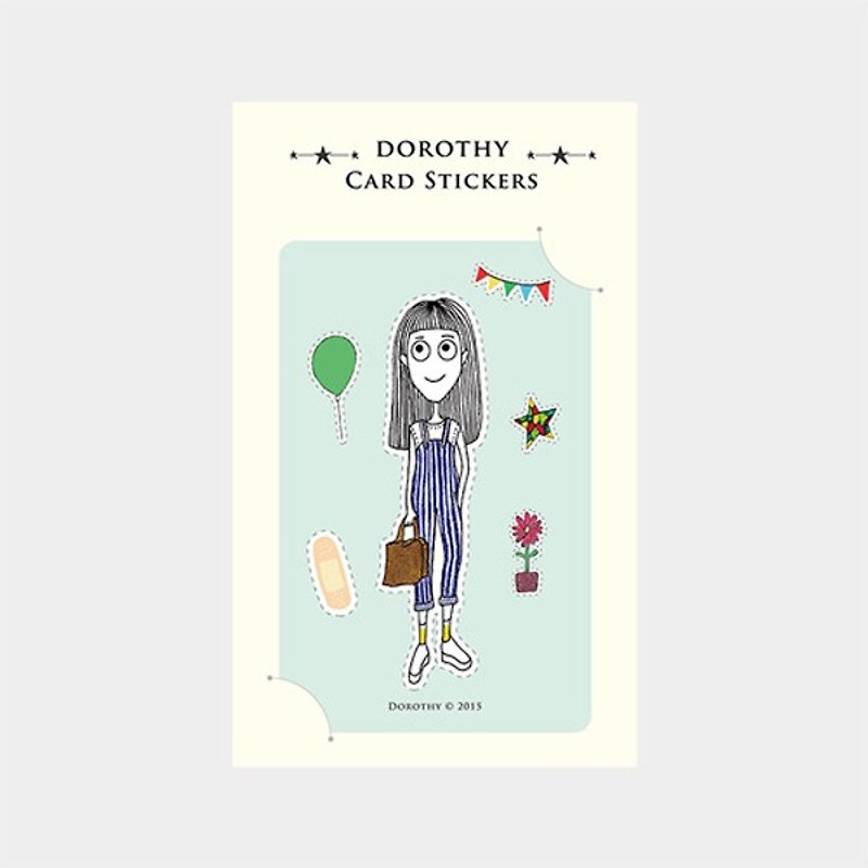 Dorothy防水票卡贴-吊带裤女孩(9AAAU0020) - 贴纸 - 纸 