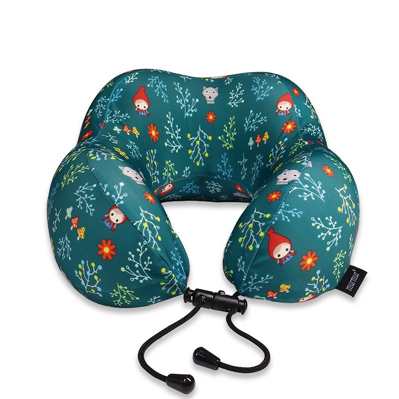 murmur旅行颈枕-小红帽 绿 | U型护颈枕推荐(附收纳袋) - 颈枕/旅行枕 - 聚酯纤维 绿色
