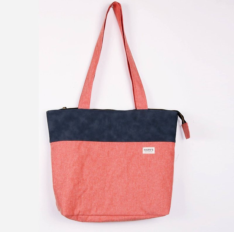 HARNS : 全手工托特包 tote包（粉红色） - 侧背包/斜挎包 - 其他材质 粉红色