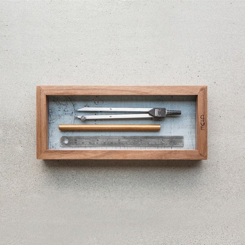 手工木质笔盒∣黑胡桃 - 铅笔盒/笔袋 - 木头 