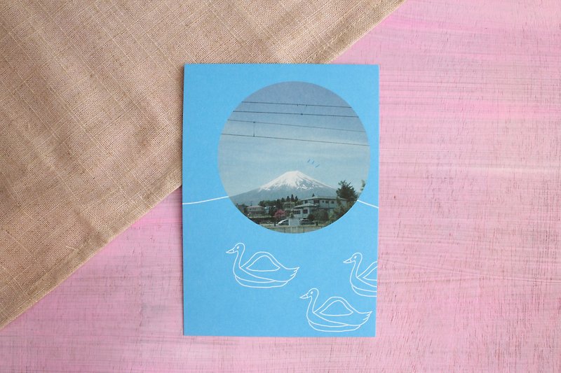 富士山天鹅船 / 明信片 - 卡片/明信片 - 纸 