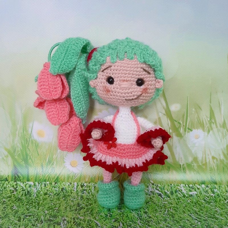 tulip doll, beautiful little doll, flower girl doll - 玩具/玩偶 - 其他材质 