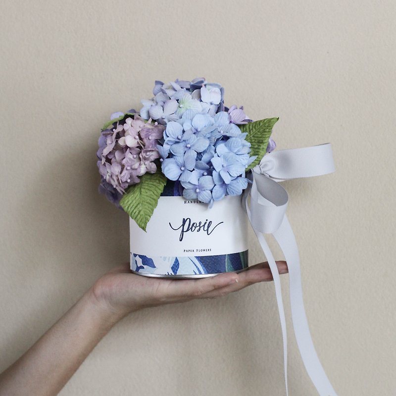 GM205 : Handmade Paper Flower Aromatic Gift Medium Gift Box, Purple Sky - 香薰/精油/线香 - 纸 紫色