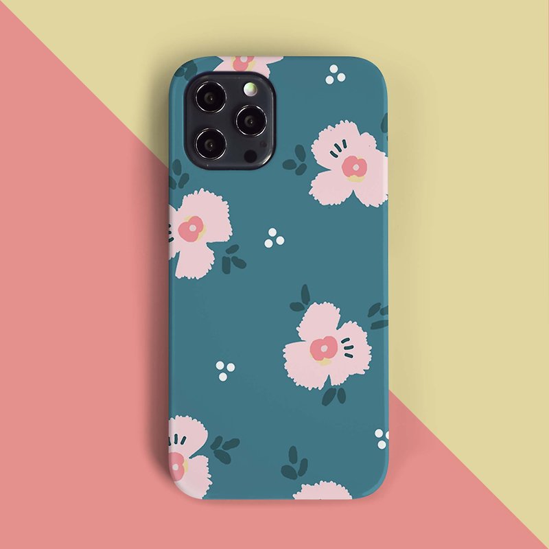 My poppy green pink flower Phone case - 手机壳/手机套 - 塑料 绿色