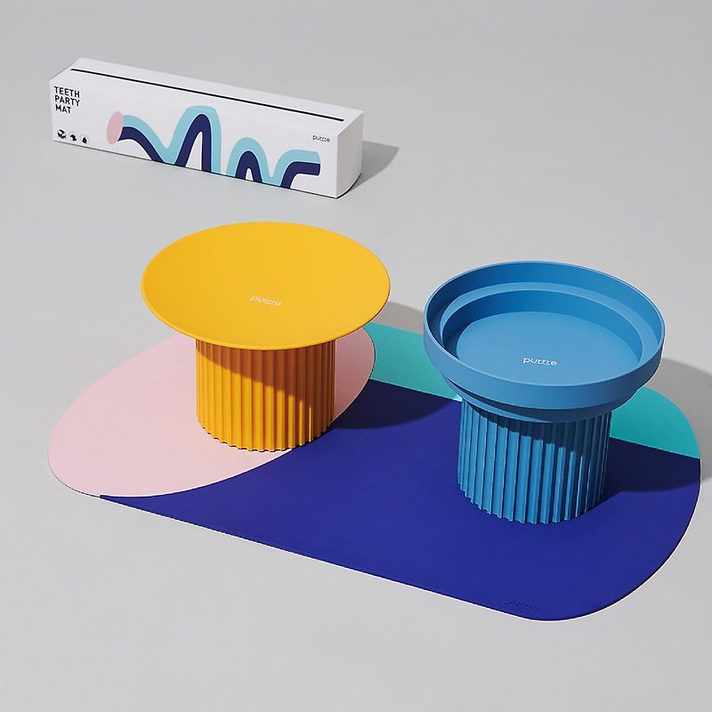 Purrre | 宠物餐垫 防滑防水-椭圆电力 - 餐垫/桌巾 - 塑料 多色