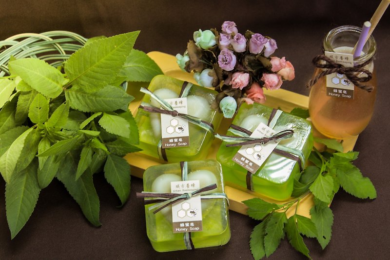 甜心蜂蜜皂─尤加利蜂蜜手工皂(绿色) - 肥皂/手工皂 - 纸 