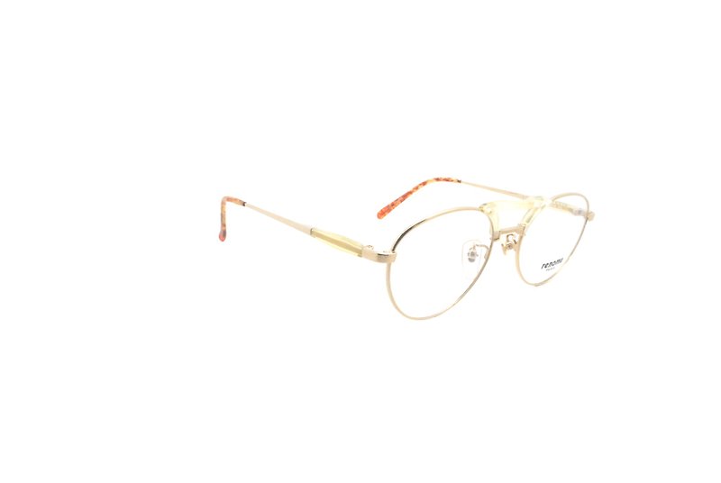 可加购平光/度数镜片renomaT28-9224 COL2A 90年代日本制古董眼镜 - 眼镜/眼镜框 - 其他金属 金色