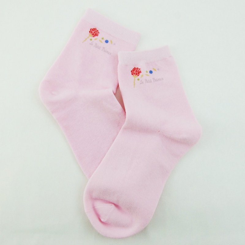 小王子经典版授权-短袜(粉红),AA02 - 袜子 - 棉．麻 红色