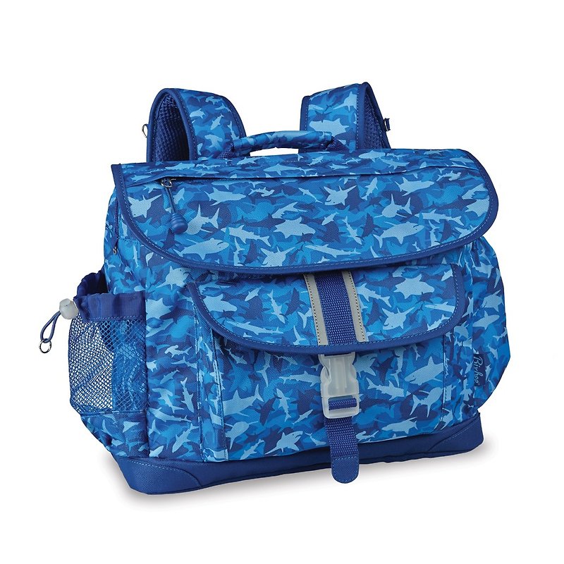 美国Bixbee迷彩系列-蓝海群鲨中童轻量舒压背/书包 - 后背包/双肩包 - 聚酯纤维 蓝色