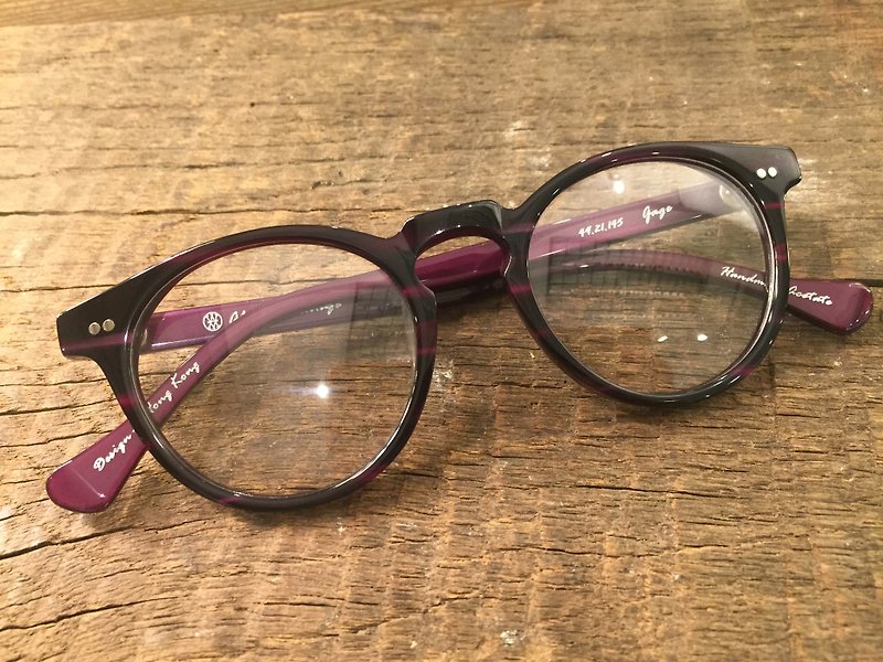Absolute Vintage - Gage Street 结志街 圆形幼框板材眼镜 - Purple 紫色 - 眼镜/眼镜框 - 塑料 