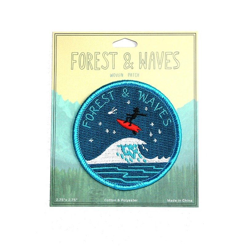 Forest & Waves绣片/夜冲 - 其他 - 绣线 蓝色