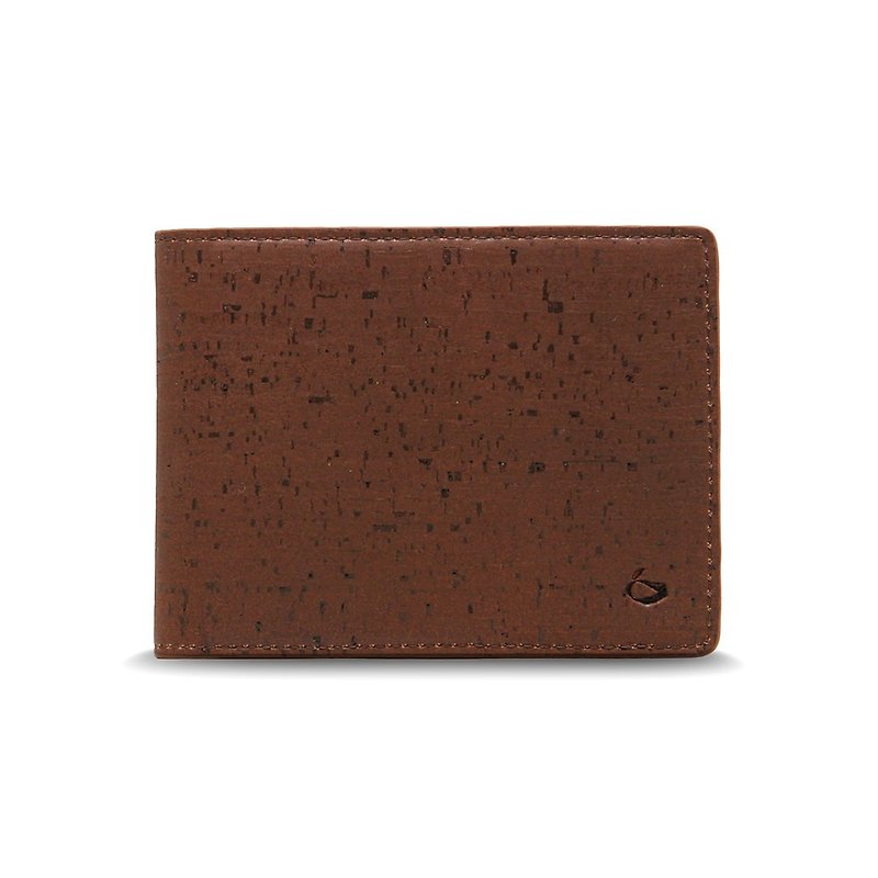 CORCO 简约软木短夹 - 酷深棕 - 皮夹/钱包 - 防水材质 