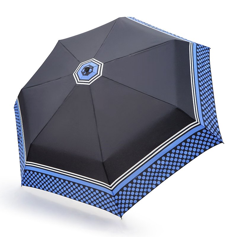 安全不回弹自动伞 防风抗UV超轻量省力 - 波光 - 雨伞/雨衣 - 防水材质 黑色