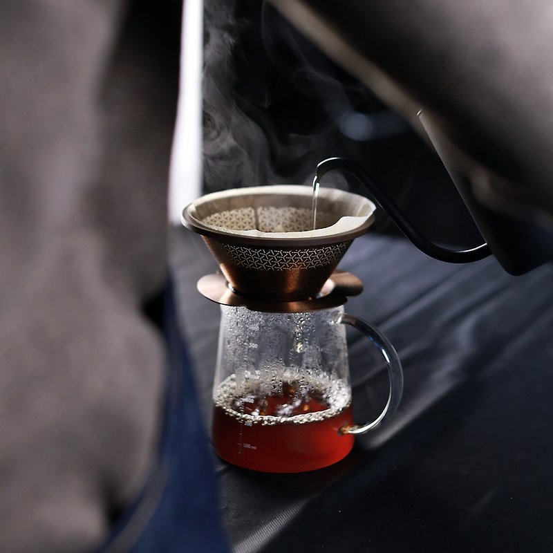 Driver 小山滤杯 1-3cup - 咖啡壶/周边 - 不锈钢 咖啡色