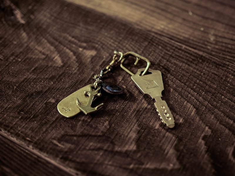Solid Brass Key Chain - 黄铜海锚钥匙圈 - 其他 - 其他材质 多色