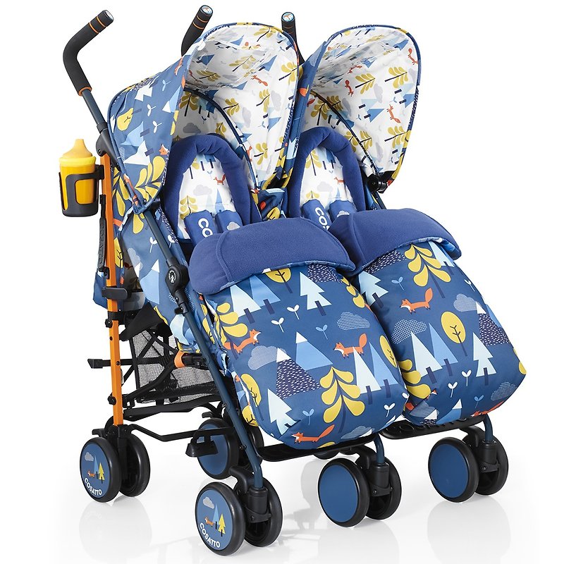英国 Cosatto Supa Dupa 双人婴儿车 - Fox Tale - 婴儿车/手推车 - 其他材质 蓝色