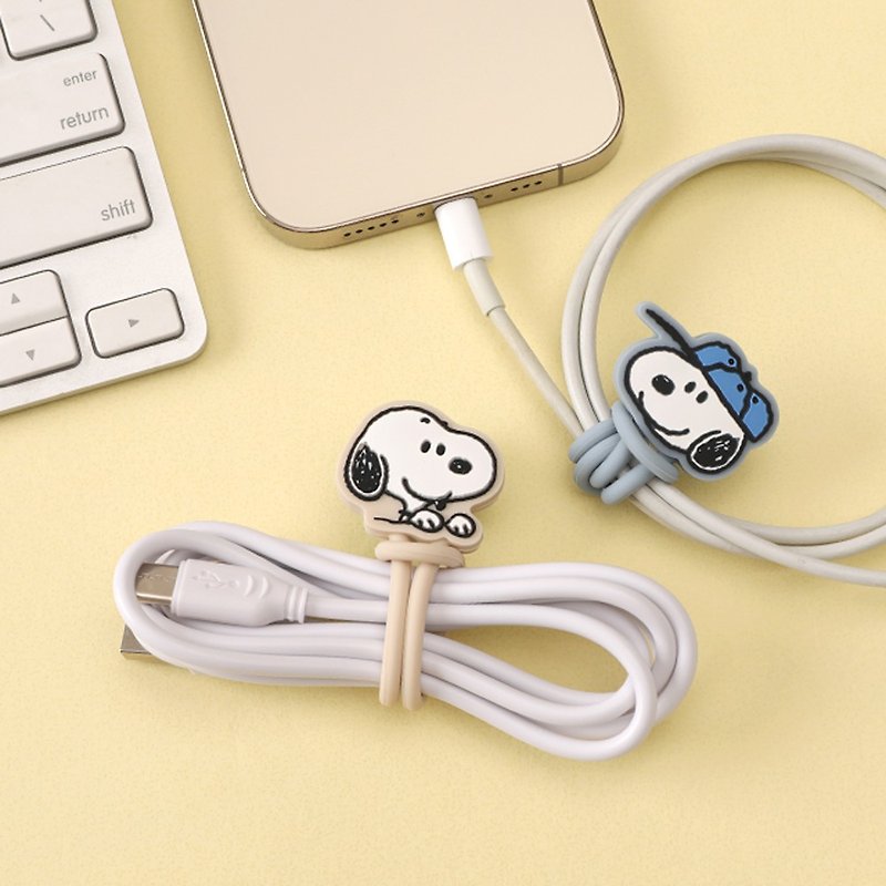 Peanuts史努比磁吸硅胶绑带-Snoopy线材收纳集线器耳机充电线束绳 - 收纳用品 - 硅胶 多色