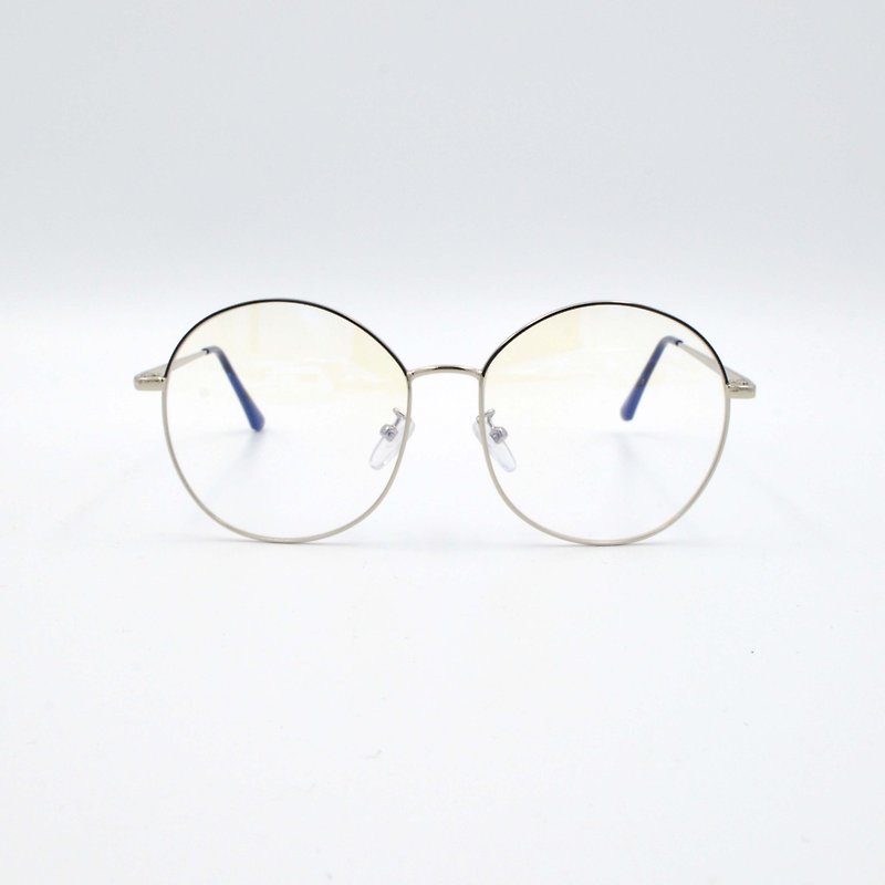 复古风文青系 超大金属边圆框金丝眼镜 超通透平光镜片 GLASSES - 眼镜/眼镜框 - 其他金属 金色