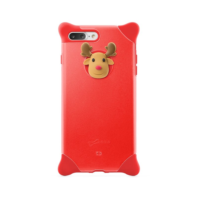 Bone / iPhone 8 Plus / 7 Plus 泡泡保护套 - 麋鹿 - 手机壳/手机套 - 硅胶 红色