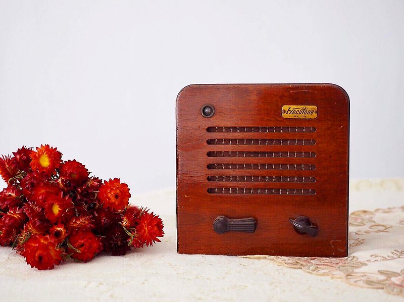美国Execulone古董收音机 - 摆饰 - 木头 