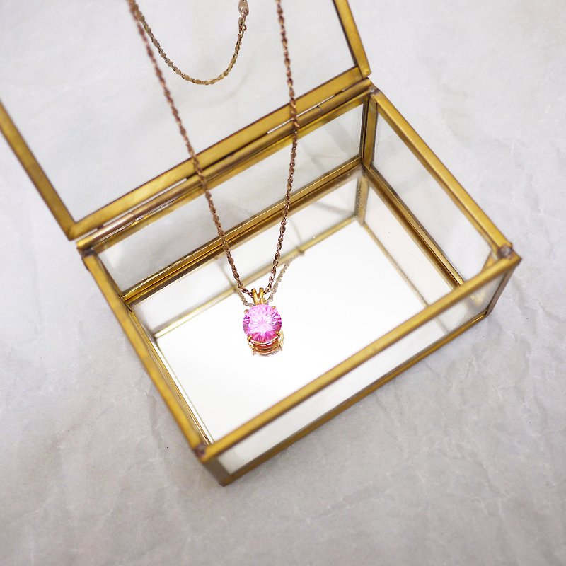 奢华年代粉红宝石 项链 - 项链 - 其他金属 粉红色