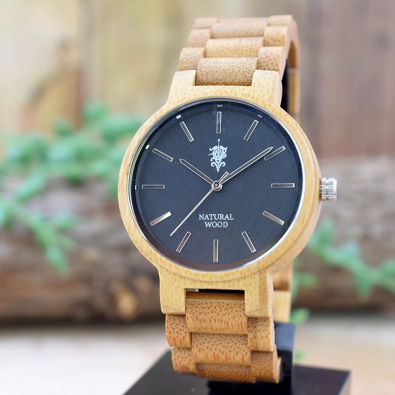 EINBAND Dank Bamboo 40mm Wooden Watch - 对表/情侣表 - 木头 咖啡色