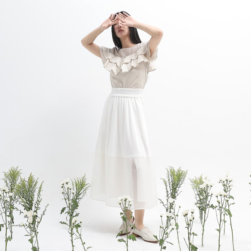 【经典原创】Dream_梦境透视裙_CLB016_白 - 裙子 - 聚酯纤维 白色