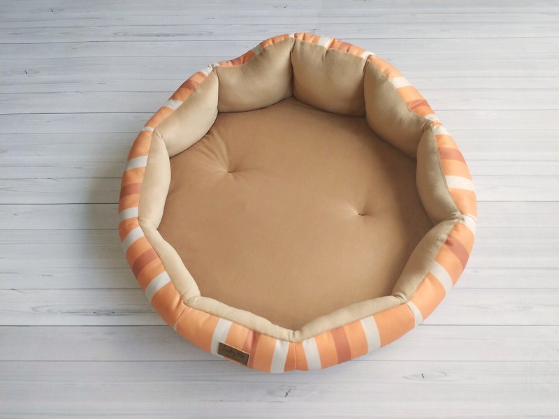 舒趴垫(大)- 有你真好温暖橙 8色选择 中型犬 宠物床垫 夏日凉垫 - 床垫/笼子 - 其他人造纤维 橘色