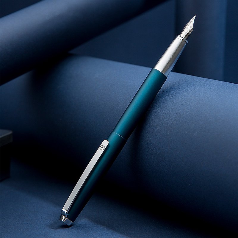 【定制化礼物】弘典 钢笔 525 海洋蓝 / 文字订制 - 钢笔 - 铜/黄铜 