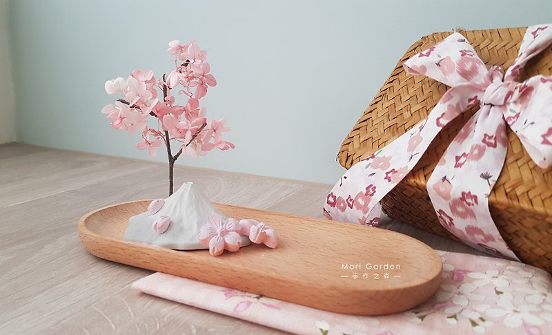 扩香石 | 在富士山旁种一棵樱花(礼盒组) - 香薰/精油/线香 - 植物．花 粉红色