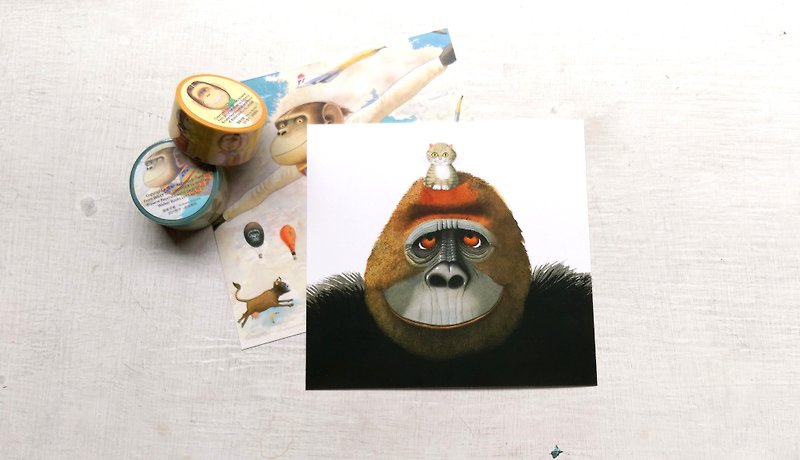 安东尼布朗-大猩猩与小星星-明信片 - 卡片/明信片 - 纸 