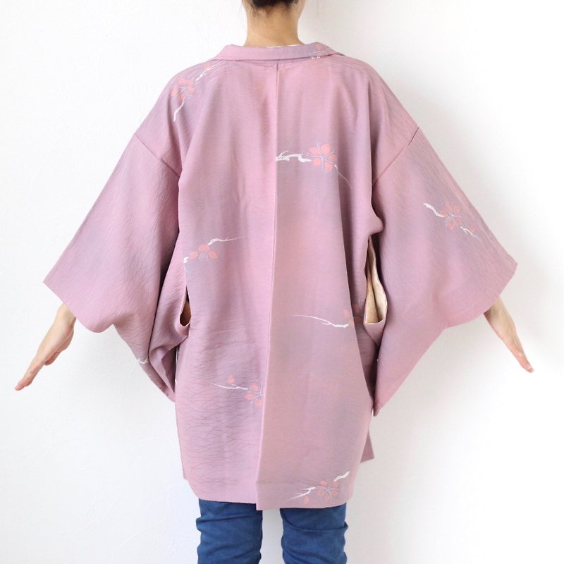 floral branch kimono, traditional kimono, kimono jacket, asian clothing /3710 - 女装休闲/机能外套 - 聚酯纤维 紫色