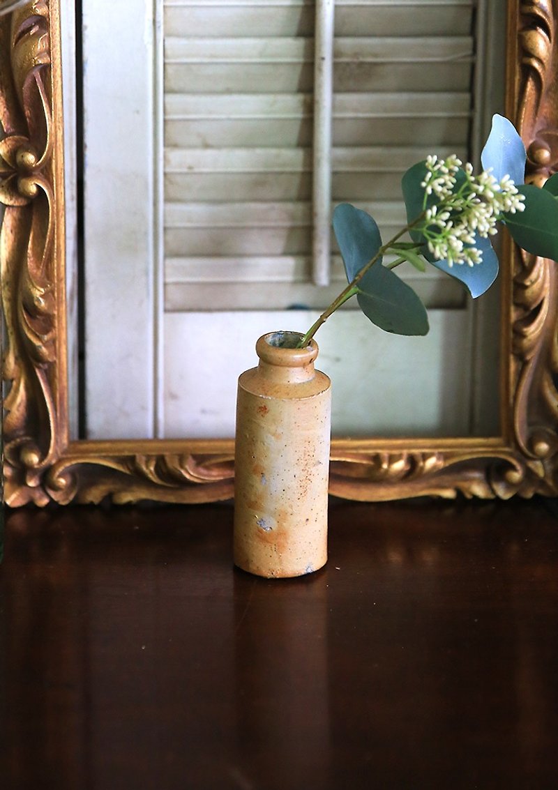 英国古董陶罐 No.1  花器 花瓶 - 花瓶/陶器 - 陶 卡其色