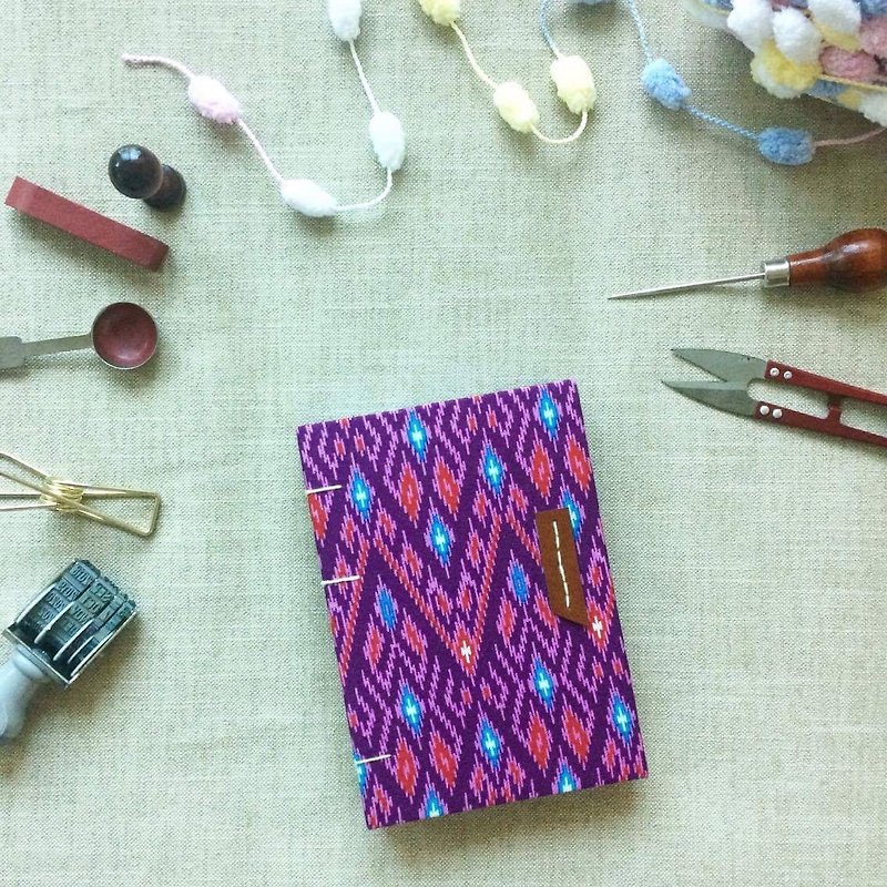 紫色曼谷 手工制本 手缝书 手帐本 - 笔记本/手帐 - 纸 
