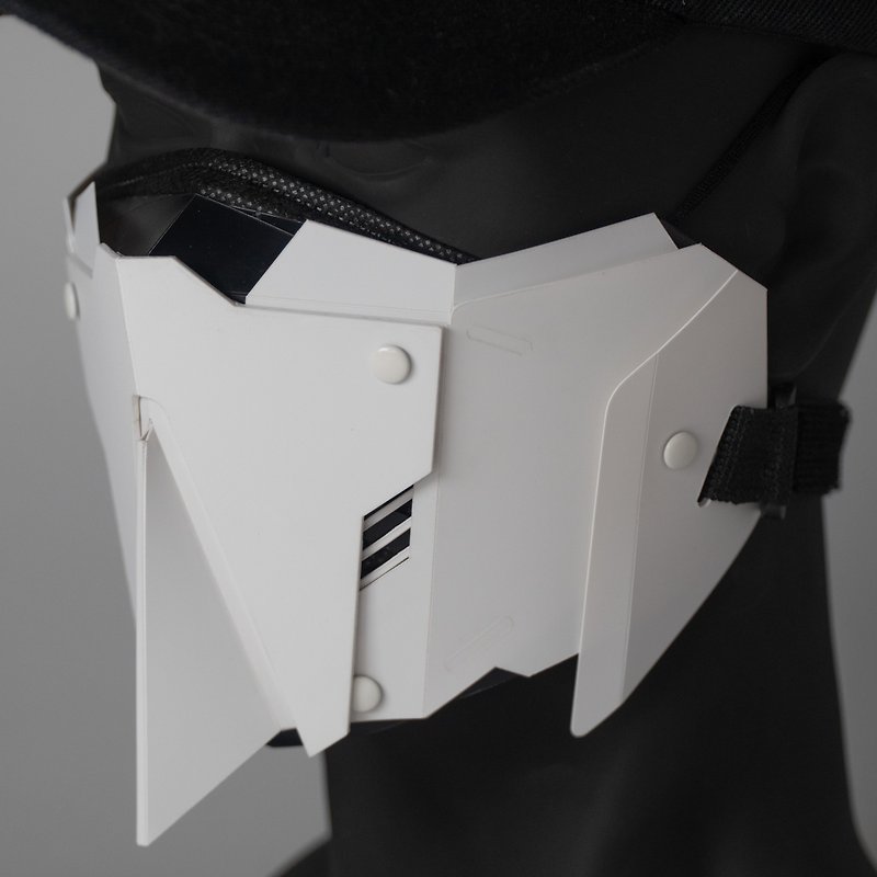 钢SZ/moontool造型面罩 - 口罩 - 塑料 白色