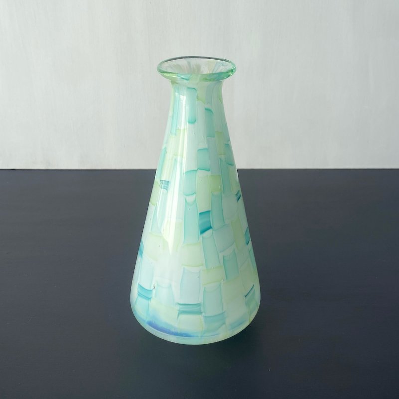 花器　パッチワークの花瓶　43 - 花瓶/陶器 - 玻璃 