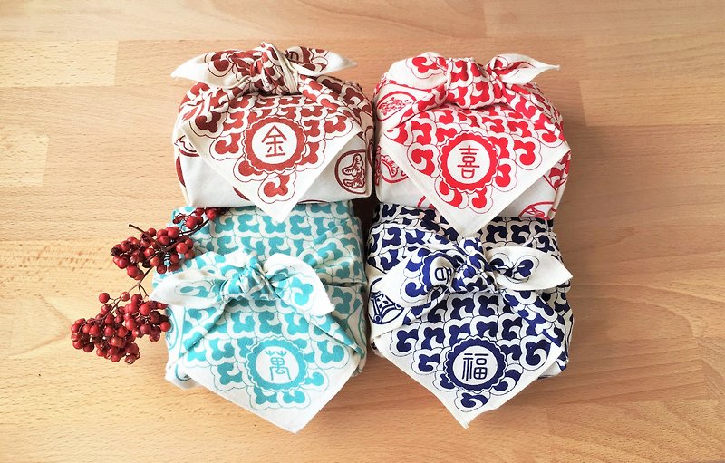 金喜万福  顶级4款手采手制台湾茶包裹巾组合  (  台港澳包邮) - 茶 - 棉．麻 多色