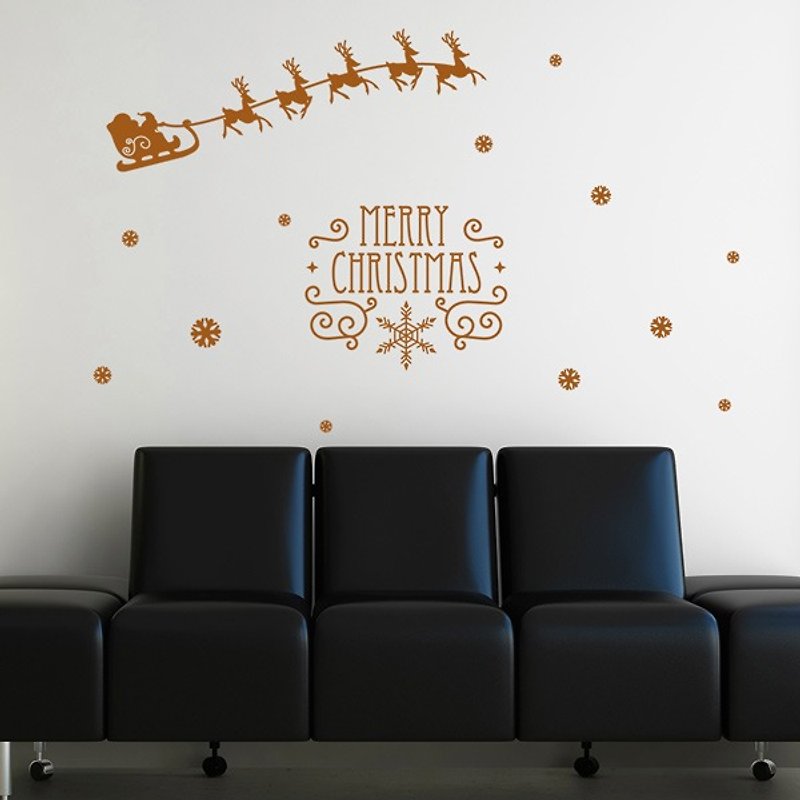 Smart Design 创意无痕壁贴◆ 圣诞老人 (8色) - 墙贴/壁贴 - 纸 红色