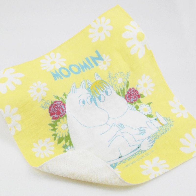 Moomin噜噜米授权：【罗曼史】-柔棉小方巾(280g) - 毛巾浴巾 - 棉．麻 黄色