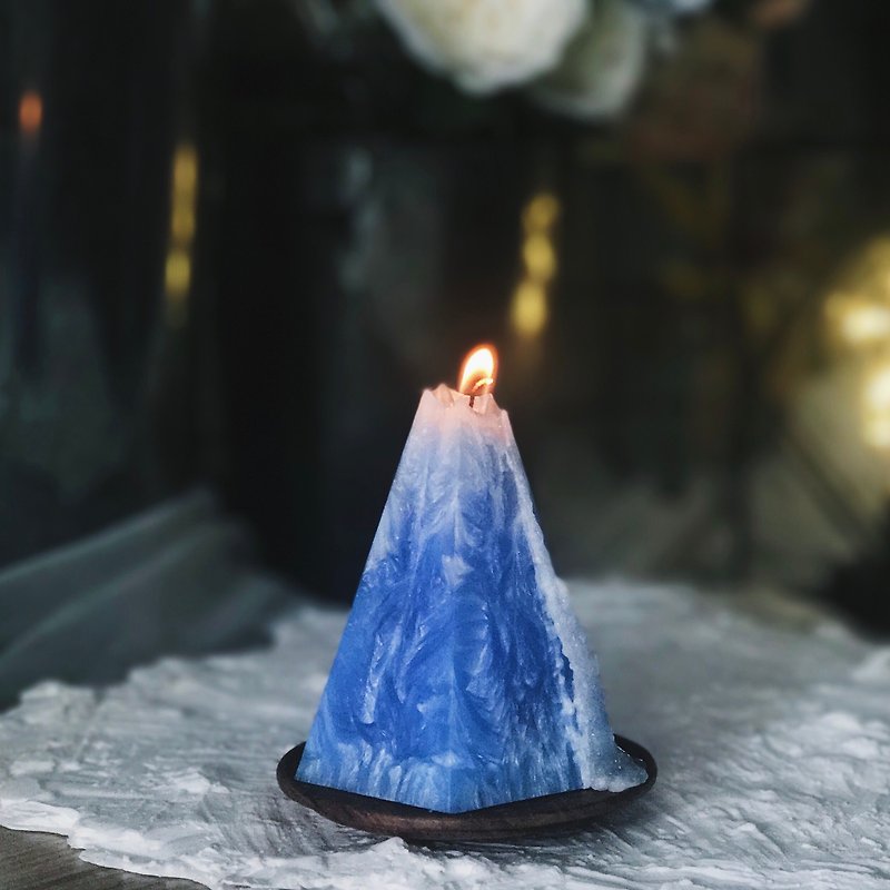 富士山/Fuji/点燃的不只是蜡烛还有希望/蜡烛山/蜡烛/礼物 - 蜡烛/烛台 - 蜡 蓝色
