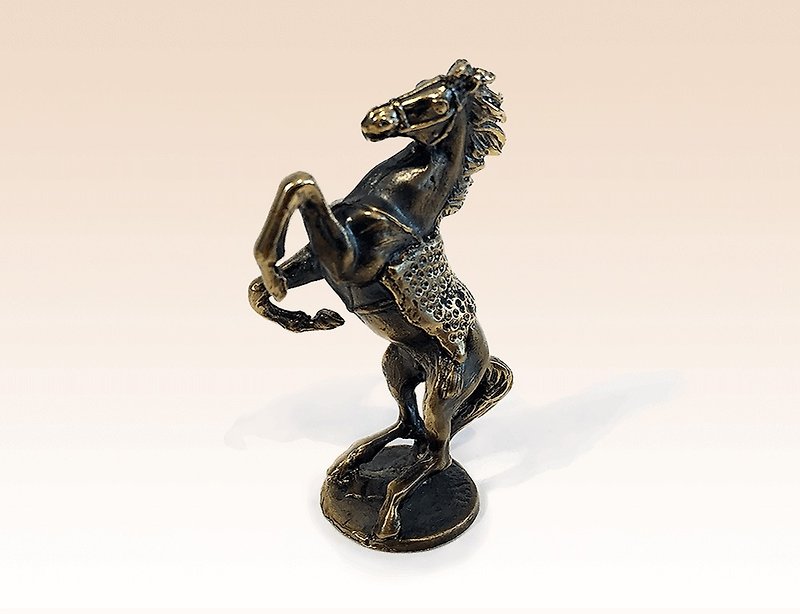 马微型铜雕像动物艺术雕塑手工金属雕像礼物 - 摆饰 - 其他金属 