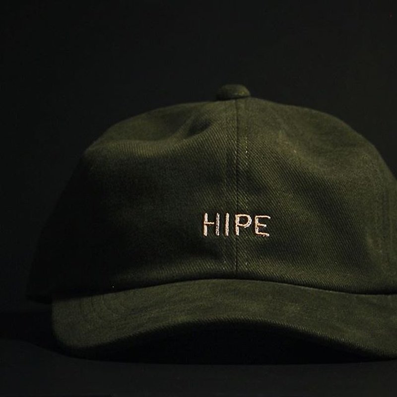 olive short visor cap - 帽子 - 棉．麻 绿色