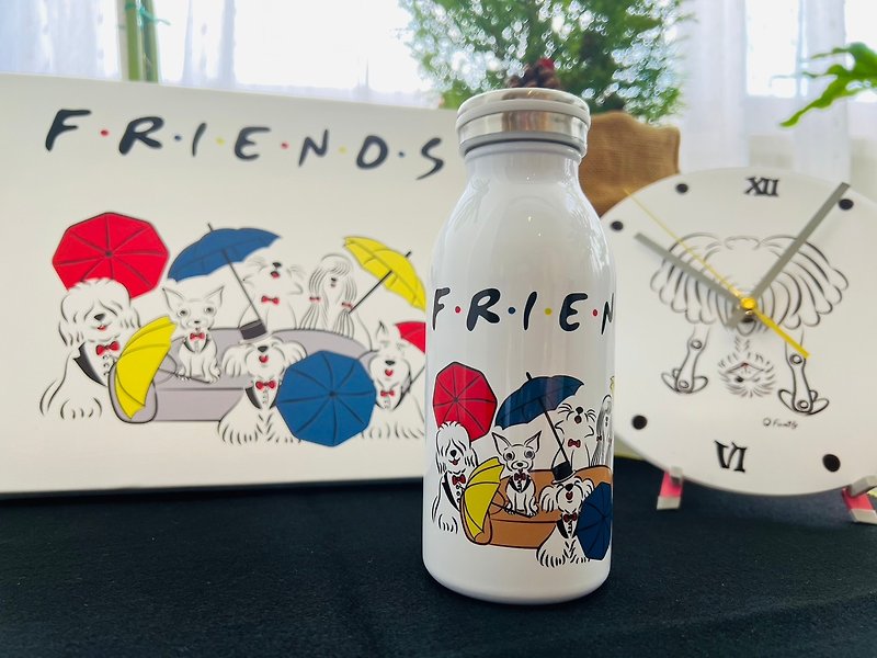 Q Family-Friends-牛奶罐保温瓶 - 保温瓶/保温杯 - 不锈钢 白色