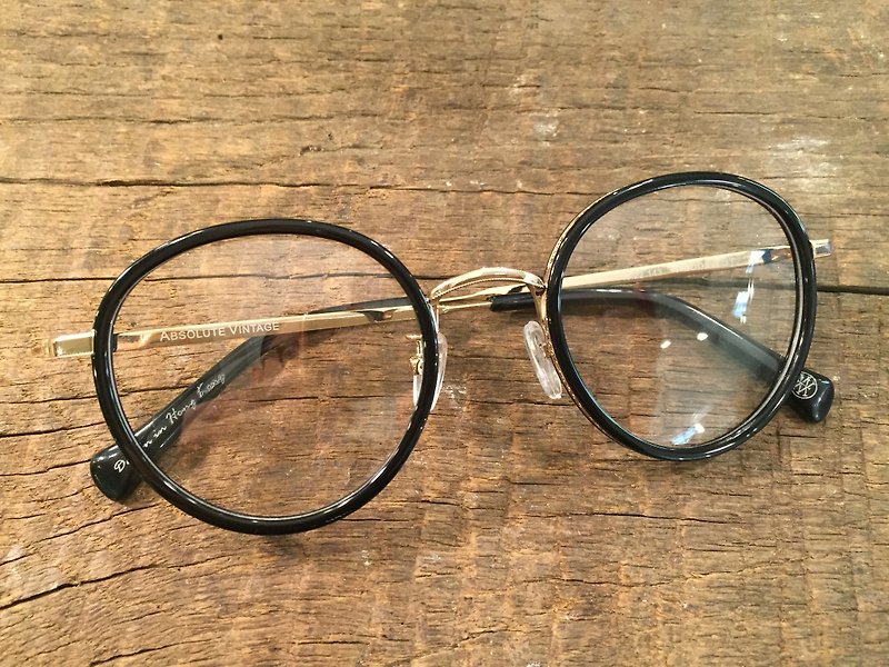 Absolute Vintage - Pedder Street 毕打街 圆形幼框板材眼镜 - Black 黑色 - 眼镜/眼镜框 - 塑料 
