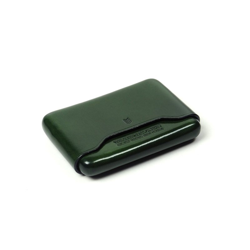 Name card leather case /Moss GREEN - 名片夹/名片盒 - 真皮 绿色